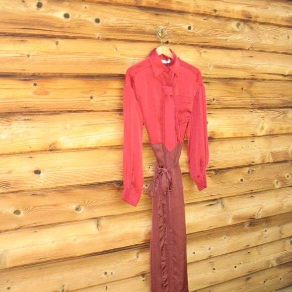 NWT ZARA Limited Edition Satin Shirt Dress - Picture 3 of 8